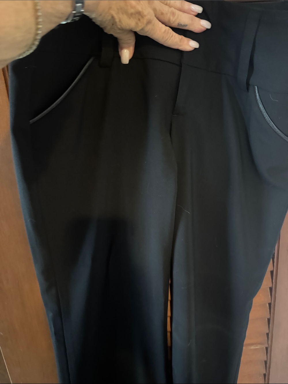 Alice + Olivia Black Tailored Trousers